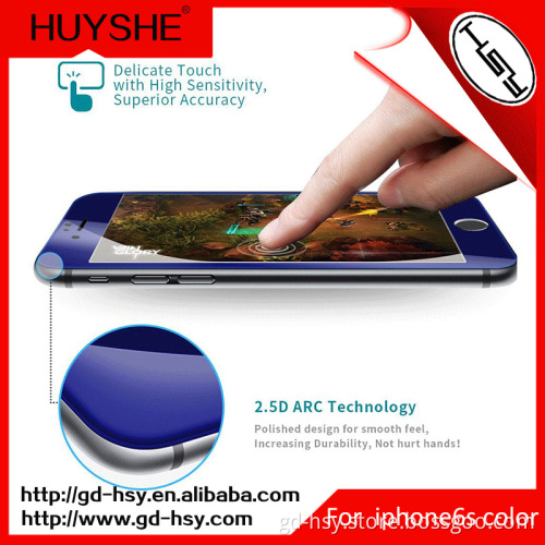 HUYSHE 9h coloured tempered glass for i phone 6